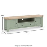 Penzance 190cm TV Unit dimensions