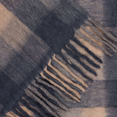 Rayston Wool Blend Check Throw