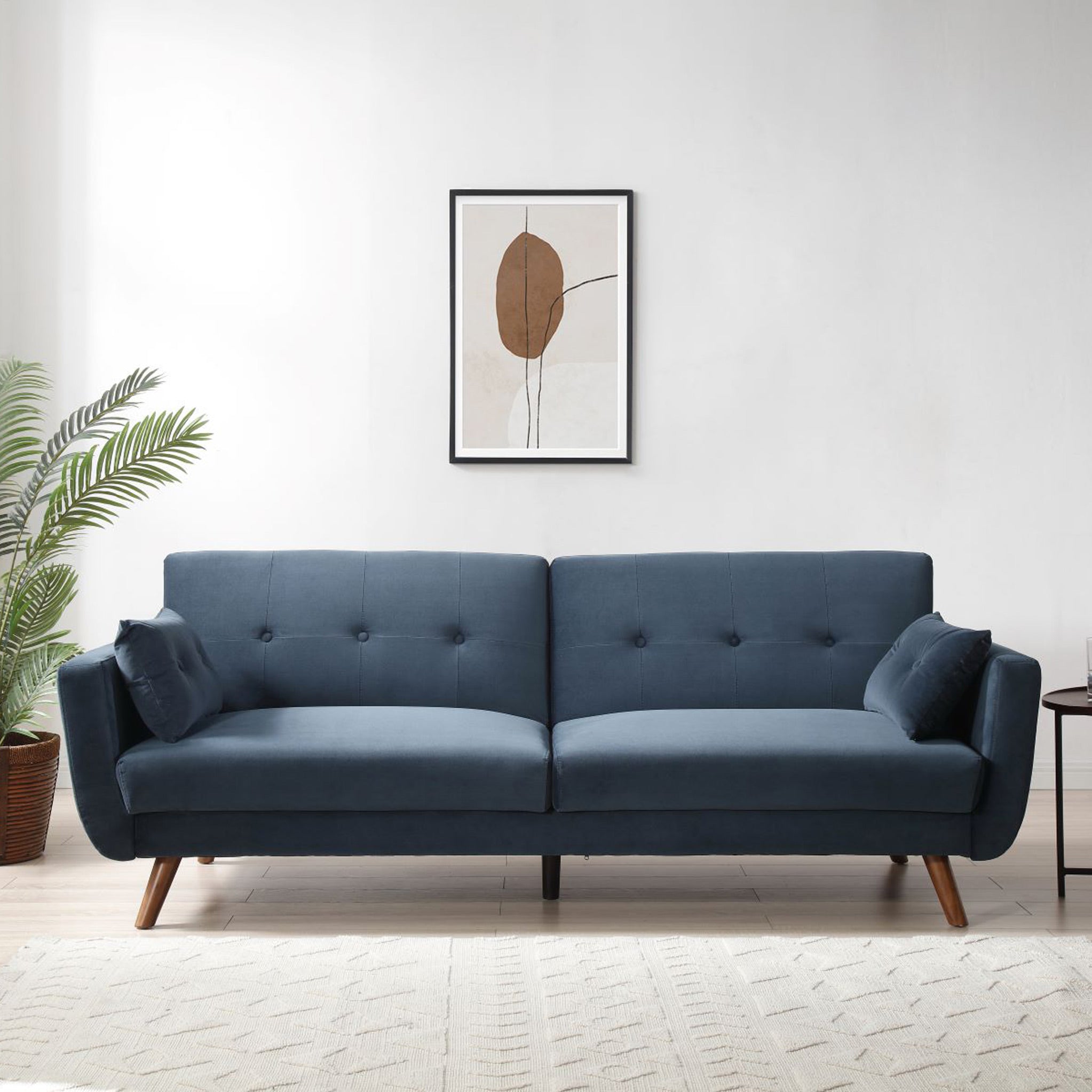 Modern store navy sofa