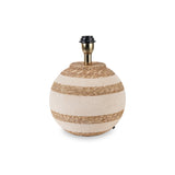 Talalla Cream and Natural Sea Grass Round Table Lamp from Roseland Furniture