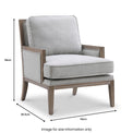 Winchester-textured-linen-accent-chair from Roseland Furniture