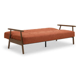 Coxley Burnt Orange Sofa Bed