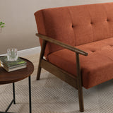 Coxley Burnt Orange Sofa Bed