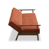 Coxley Burnt Orange Sofa Bed