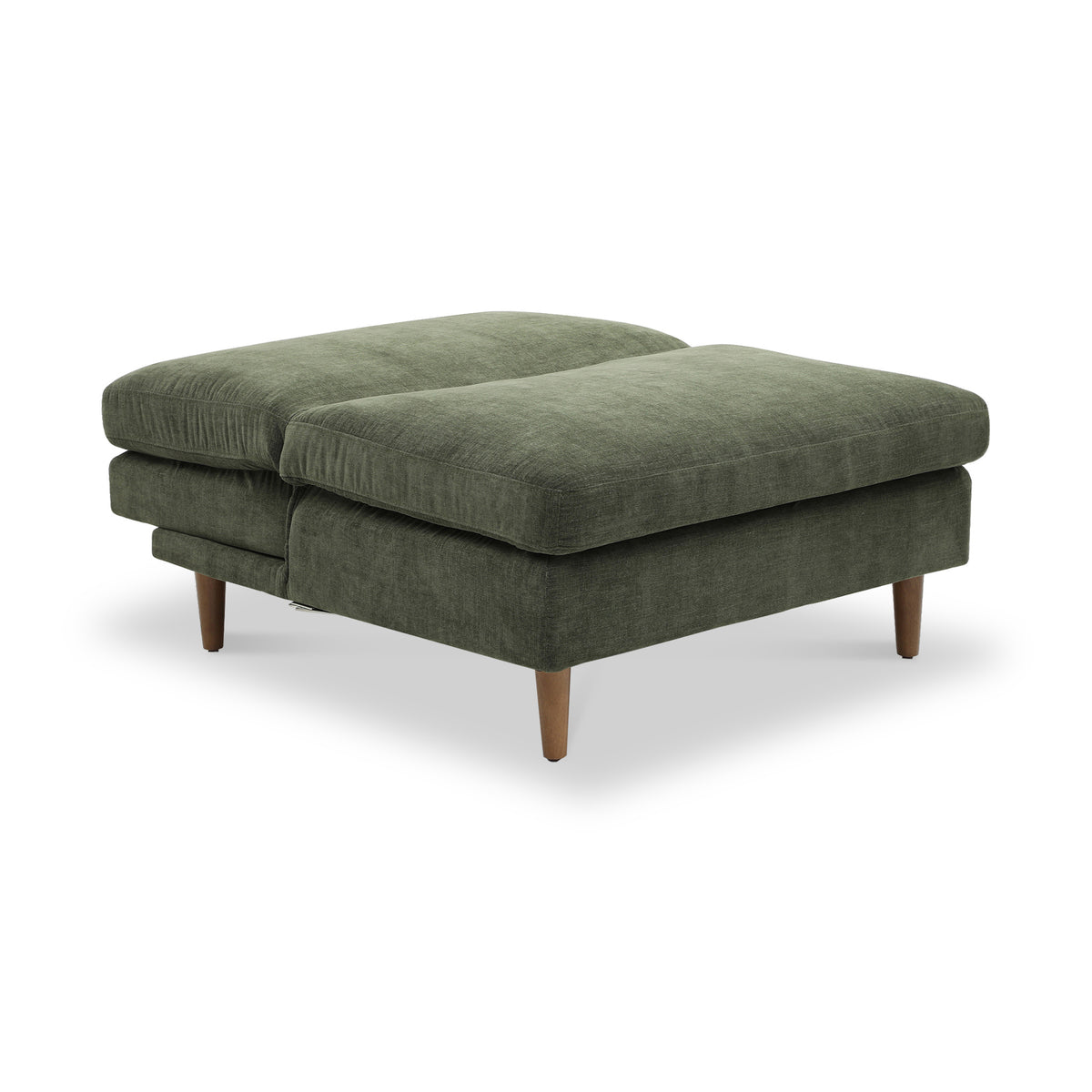 Carrington-chenille-click-clack-green-lounge-chair from Roseland Furniture