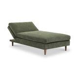 Carrington-chenille-chaise-green-sofa-bed from Roseland Furniture