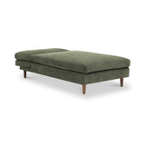 Carrington-chenille-chaise-green-sofa-bed from Roseland Furniture