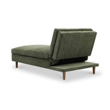 Carrington-chenille-chaise-green-sofa-bed from Roseland Furniture