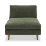 Carrington-chenille-chaise-green-sofa-bed from Roseland Furniture