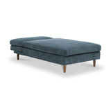 Carrington-chenille-chaise-blue-sofa-bed from Roseland Furniture