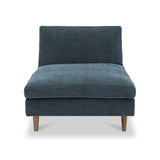 Carrington-chenille-chaise-blue-sofa-bed from Roseland Furniture