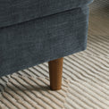 Carrington-chenille-click-clack-lounge-blue-chair from Roseland Furniture