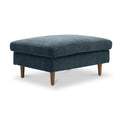 Carrington-chenille-blue-footstool from Roseland Furniture