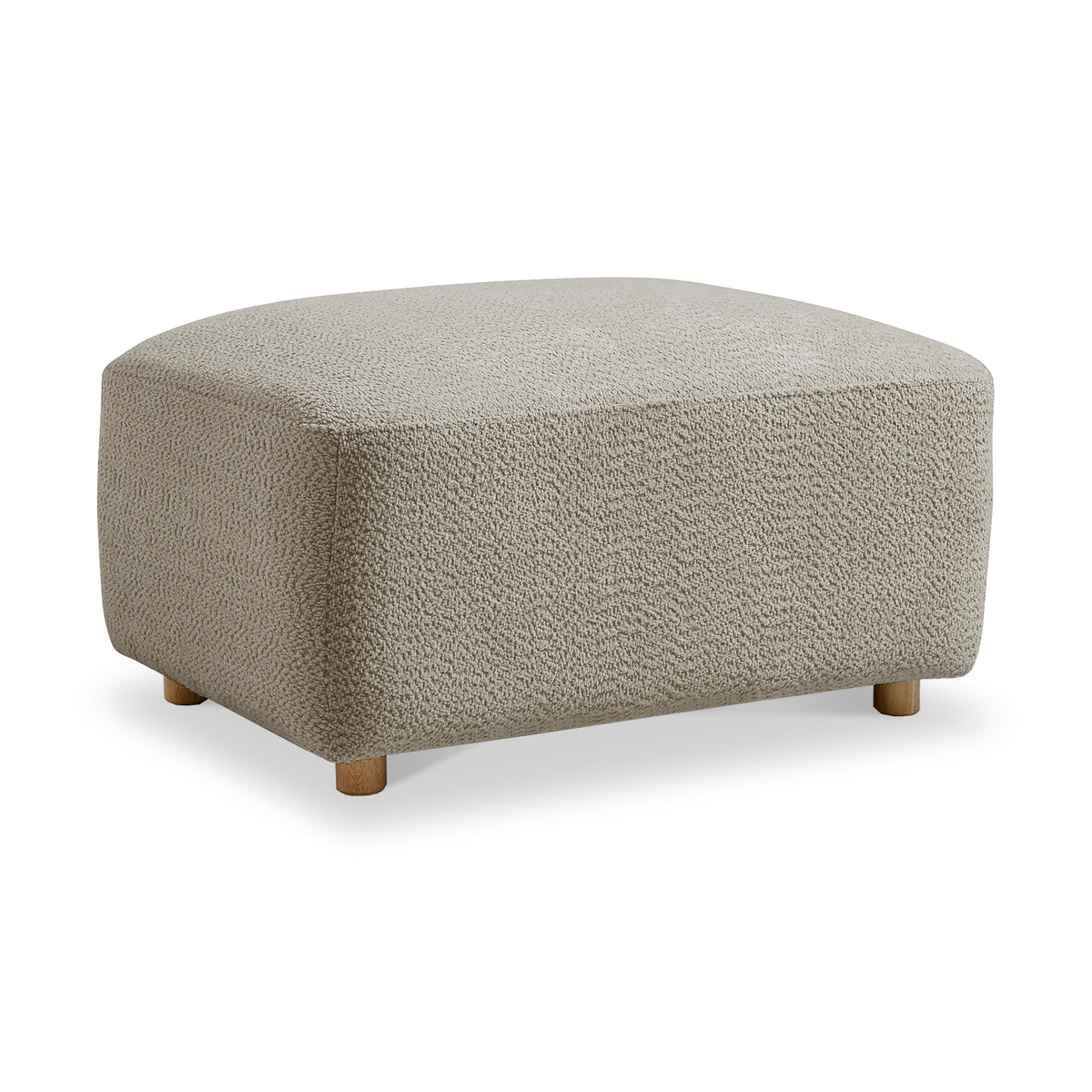 Fairfax-boucle-footstool from Roseland Furniture