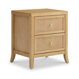 Leona Rattan 2 Drawer Bedside from Roseland Furniture