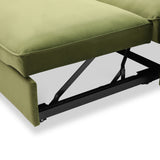 Thalia 2 Seater Olive Pop Up Sofa Bed by Roseland Furniture