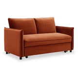 Thalia 2 Seater Burnt Orange Pop Up Sofa Bed by Roseland Furniture