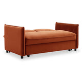 Thalia 2 Seater Burnt Orange Pop Up Sofa Bed by Roseland Furniture