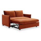 Thalia 2 Seater Burnt Orange Pop Up Sofa Bed by Roseland Furniture