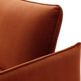 Thalia 2 Seater Burnt Orange Pop Up Sofa Bed by Roseland Furniture