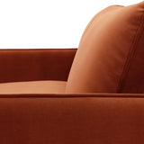 Thalia 2 Seater Burnt Orange Pop Up Sofa Bed by Roseland Furniture