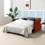 Thalia 2 Seater Burnt Orange Pop Up Sofa Bed by Roseland Furniture