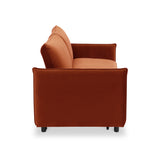 Thalia 2 Seater Burnt Orange Pop Up Sofa Bed by Roseland Furniture