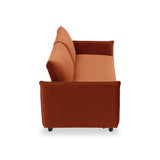 Thalia 2 Seater Burnt Orange Pop Up Sofa Bed by Roseland Furniture