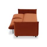 Thalia 2 Seater Burnt Orange Pop Up Sofa Bed by Roseland Furniture