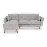 Trom Grey Linen Corner Sofabed by Roseland Furniture