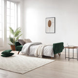 Trom 3 Seater Green Velvet Sofabed by Roseland Furniture