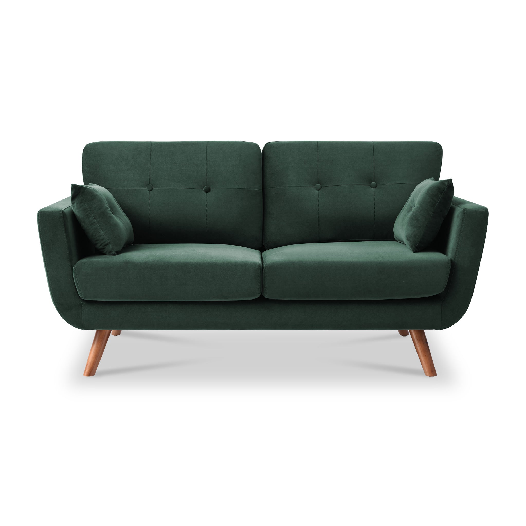 Dark green deals two seater sofa