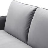 Thalia 2 Seater Grey Pop Up Sofa Bed by Roseland Furniture