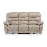 Fraser Natural Fabric Electric Reclining 3 Seater Sofa from Roseland Furniture