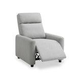 Fairford Grey Faux Wool Reclining Armchair