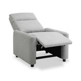 Fairford Grey Faux Wool Reclining Armchair