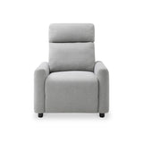 Fairford Grey Faux Wool Reclining Armchair