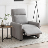 Fairford Grey Faux Wool Reclining Armchair