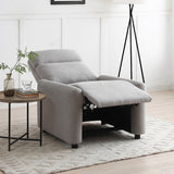 Fairford Grey Faux Wool Reclining Armchair