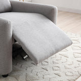 Fairford Grey Faux Wool Reclining Armchair