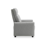 Fairford Grey Faux Wool Reclining Armchair