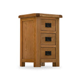 Zelah Oak Bedside Table from Roseland Furniture