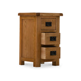 Zelah Oak Bedside Table from Roseland Furniture