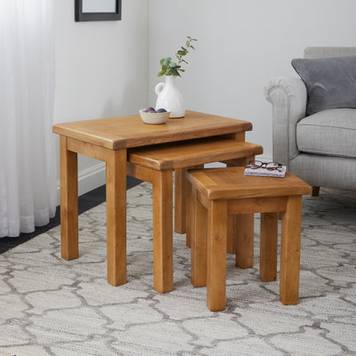 Zelah Oak Nest of Tables