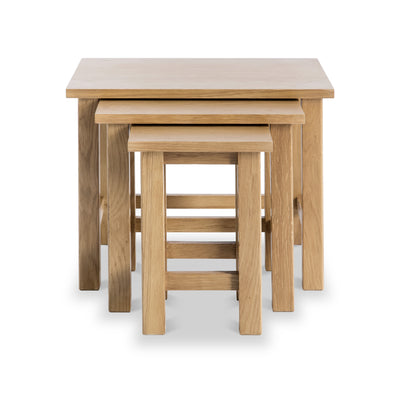 London Oak Nest of Tables