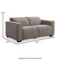 Beaumont Chenille 2 Seater Sofa Recliner Sofa dimensions