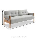 Granger Wooden Frame Soft Boucle Sofabed dimensions
