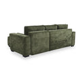 Selby Olive Chenille Corner Sofabed from Roseland Furniture