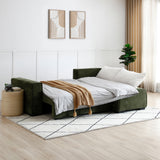 Selby Olive Chenille Corner Sofabed from Roseland Furniture