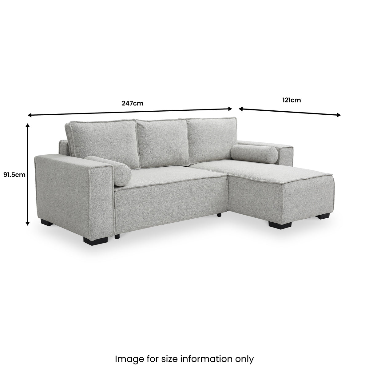 Selby Soft Boucle Corner Sofabed